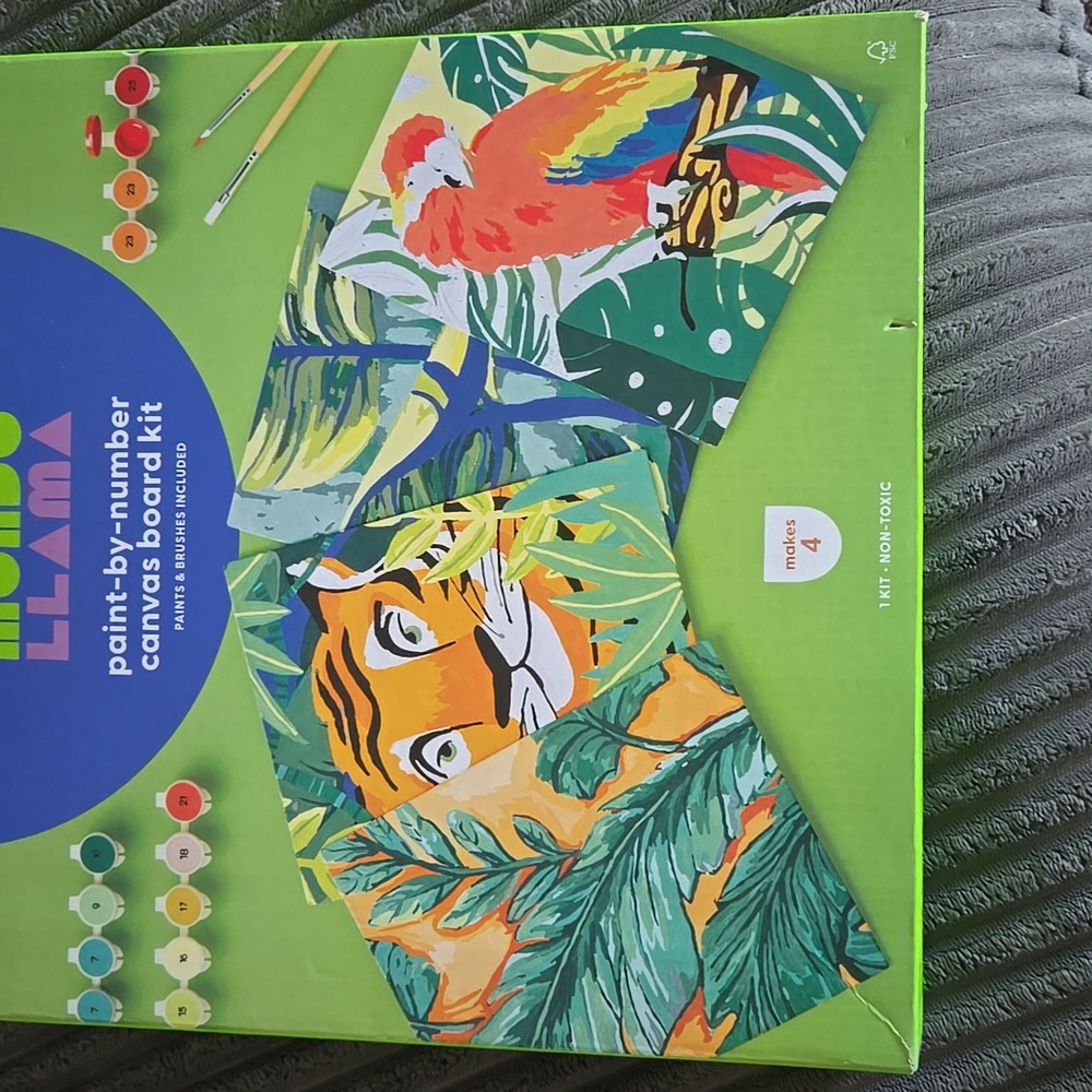 Paint-by-Number Canvas Board Kit for Kids